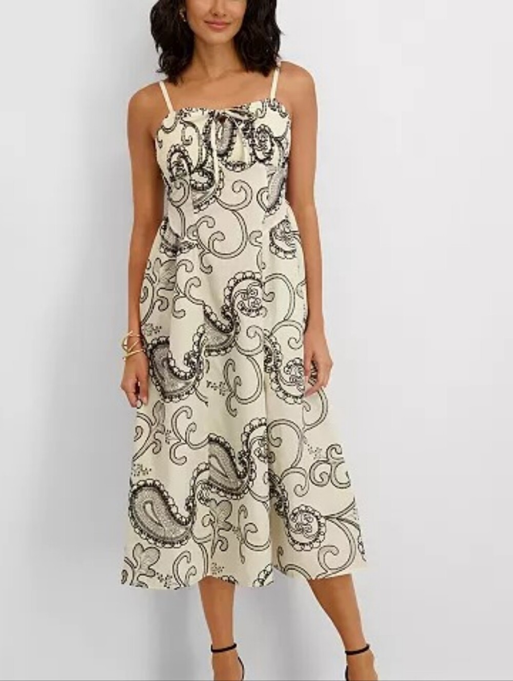 Kensie Women's Embroidered Square Neck Dress